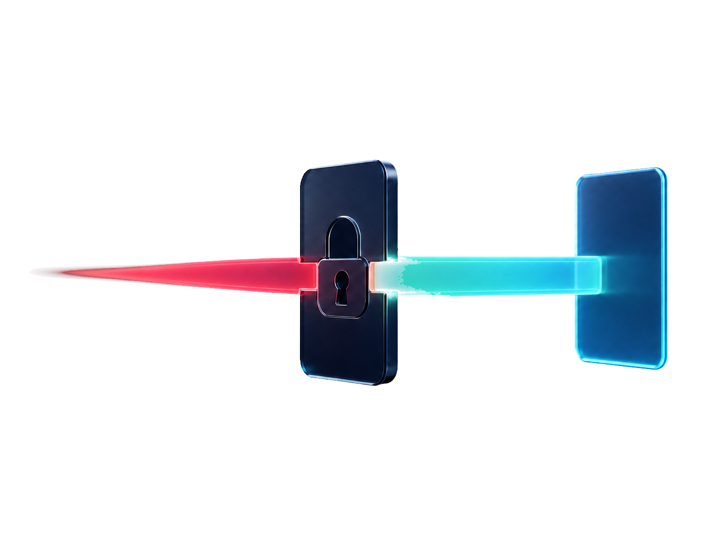 A protected route passing through authentication and continuing to its destination
