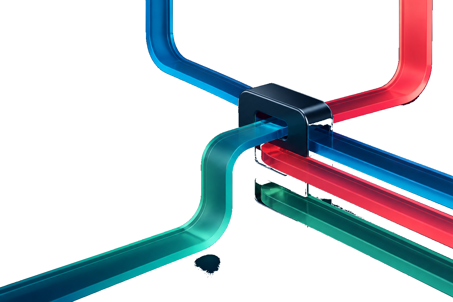 Independent navigation paths joining one precise route graph